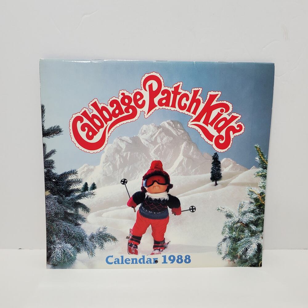 Vtg 1988 Cabbage patch Kids Wall Calendar UNUSED New Old Stock